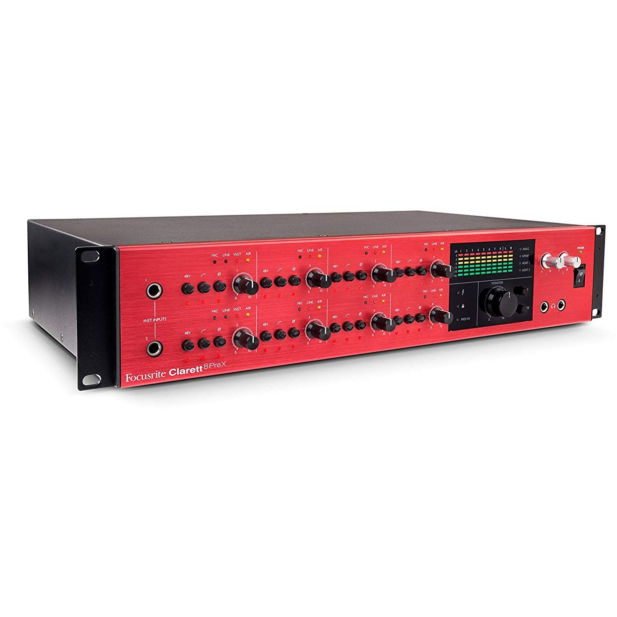 DTM・DAW Focusrite Clarett 8Pre X Thunderbolt Focusrite AMS-CLARETT-8PREX Audio Interface (Red) : Amazon.in